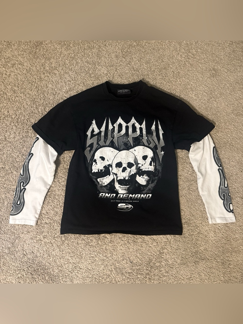 Supply & Demand Black Tee - Small